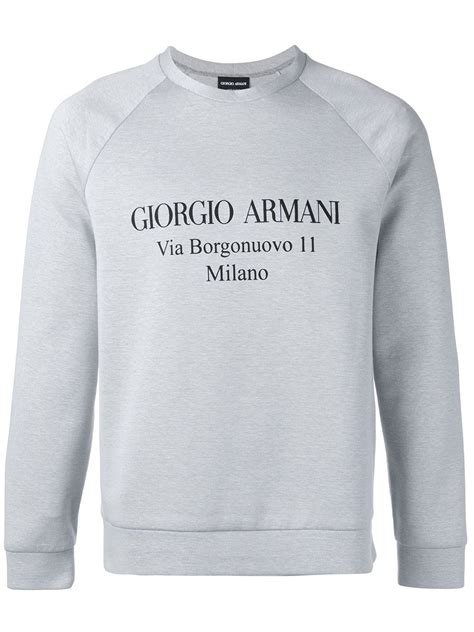 farfetch armani sweatshirts